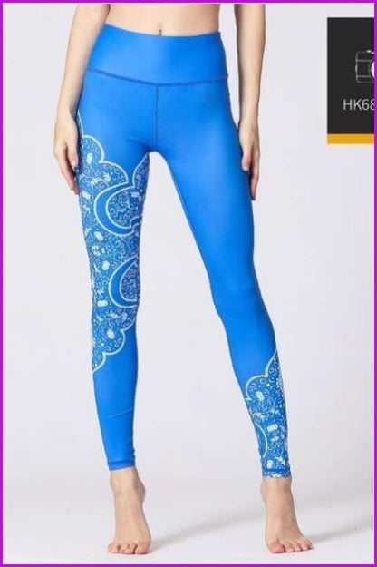 High Waist Yoga Leggings Tight Pants DE115 - Furdela