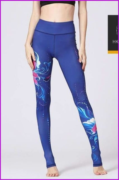 High Waist Yoga Leggings Tight Pants DE115 - Furdela