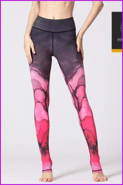 High Waist Yoga Leggings Tight Pants DE115 - Furdela