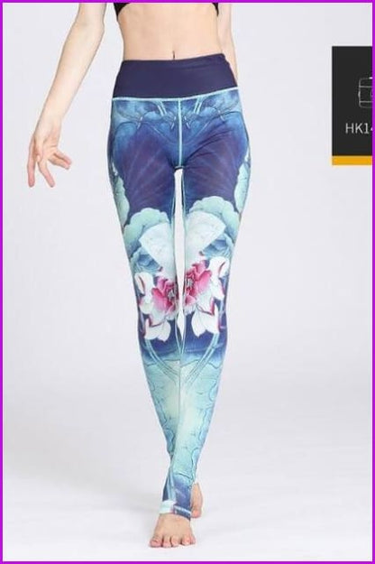 High Waist Yoga Leggings Tight Pants DE115 - Furdela