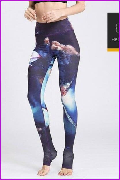 High Waist Yoga Leggings Tight Pants DE115 - Furdela