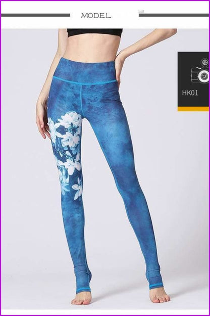 High Waist Yoga Leggings Tight Pants DE115 - Furdela