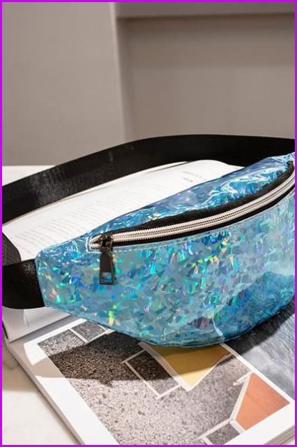 Hologram Fanny Pack Waist Bag F119 - Furdela