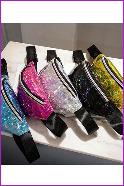 Hologram Fanny Pack Waist Bag F119 - Furdela