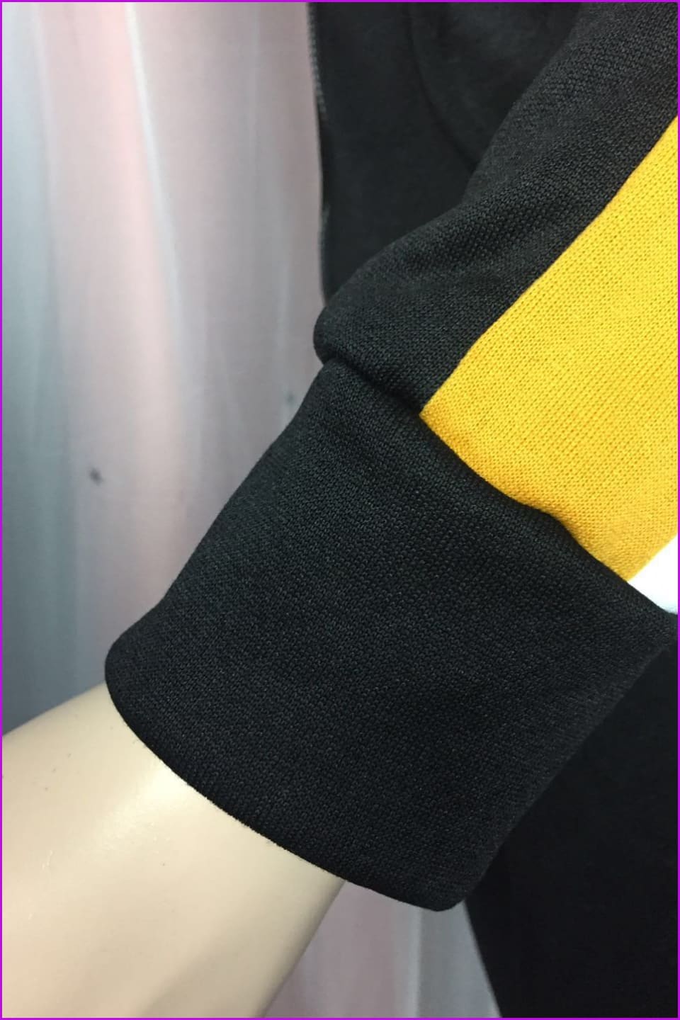 Hooded Contrast Color Plus Size Tracksuit F1975 - Furdela