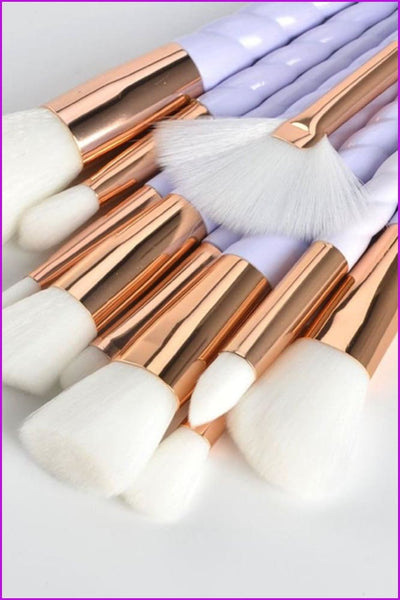 Hot 10pcs Unicorn Makeup Brushes Set - Furdela