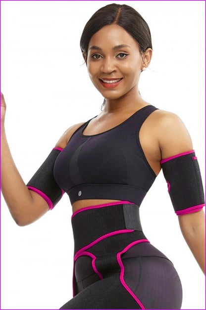 Hot Sweat Arm Trimmers for Women Weight Loss Slimmer Wraps Lose Arm Fat F794 - Furdela