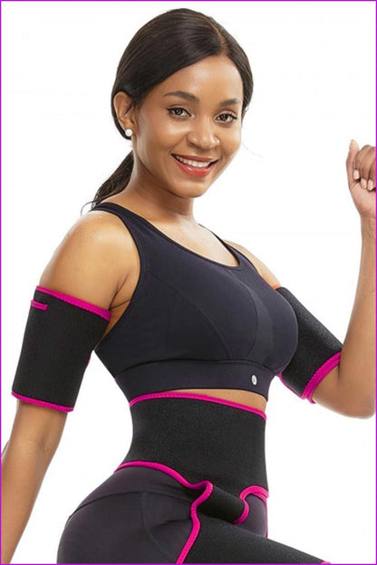 Hot Sweat Arm Trimmers for Women Weight Loss Slimmer Wraps Lose Arm Fat F794 - Furdela