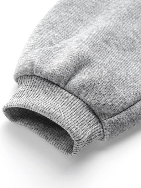 Plus Size Letter Print Pocket Design Pants Set AT9026