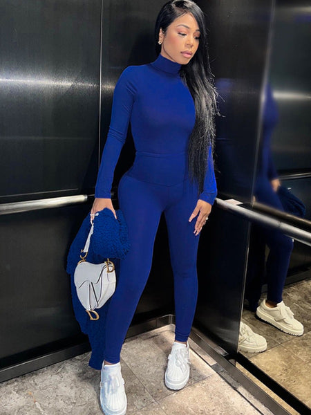 BASICS Turtleneck Skinny Pants Set AR3063