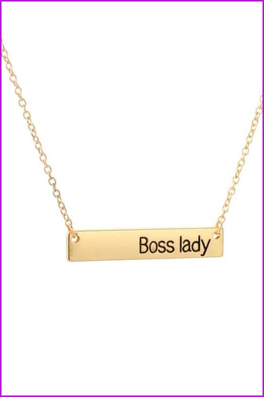 Jewelry "Boss Lady" Necklace F1224 - Furdela