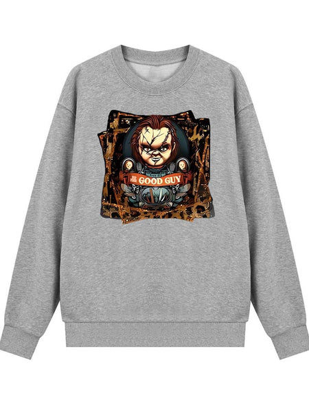 Plus Size Figure Letter Print Sweatshirt AR70120