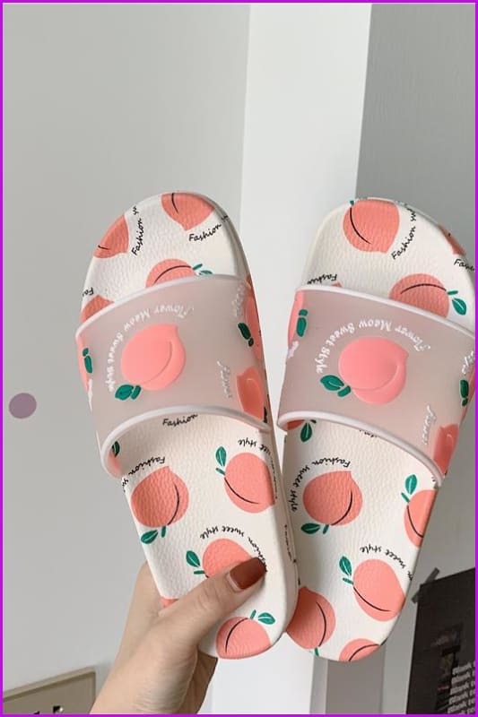 Kawaii Cartoon Fruit Beach Slippers F14840 - Furdela