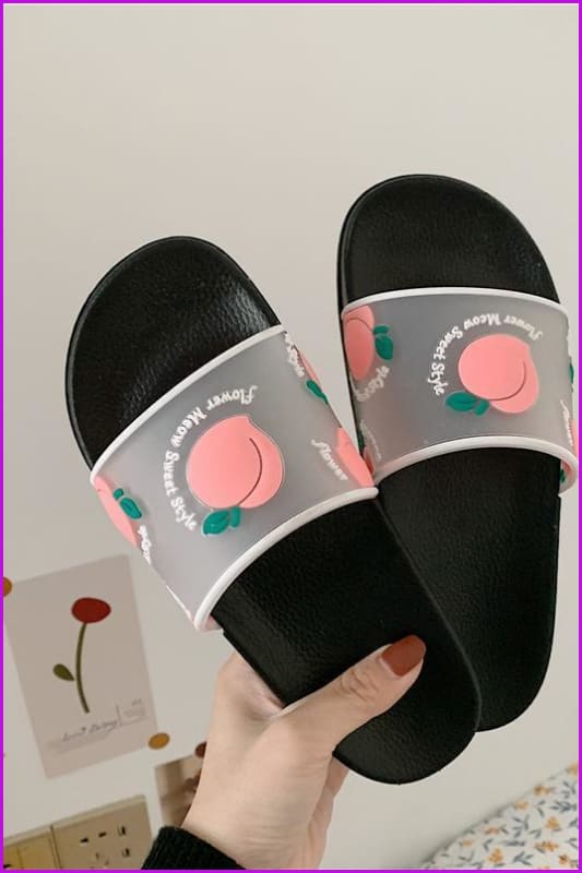 Kawaii Cartoon Fruit Beach Slippers F14840 - Furdela