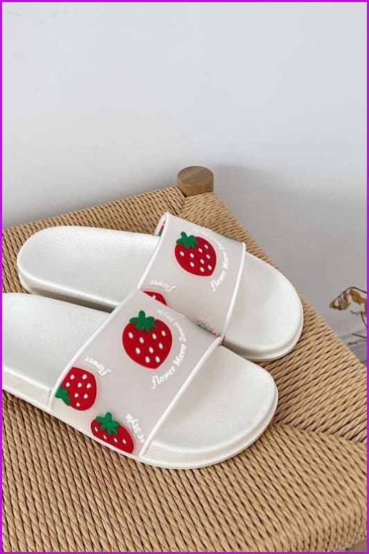 Kawaii Cartoon Fruit Beach Slippers F14840 - Furdela