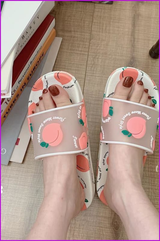 Kawaii Cartoon Fruit Beach Slippers F14840 - Furdela