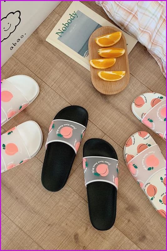 Kawaii Cartoon Fruit Beach Slippers F14840 - Furdela