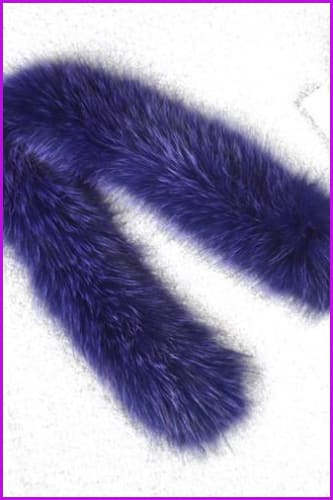 Knitted Natural Whole Fox Fur Scarf - Furdela Wholesale