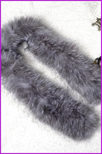 Knitted Natural Whole Fox Fur Scarf - Furdela Wholesale