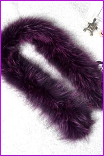 Knitted Natural Whole Fox Fur Scarf - Furdela Wholesale