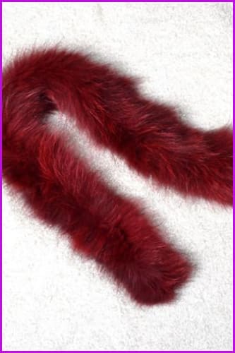 Knitted Natural Whole Fox Fur Scarf - Furdela Wholesale