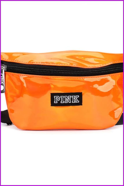 Laser Fanny Pack Pink Girl Bag Waist Bag Women Travel Handbags F093 - Furdela