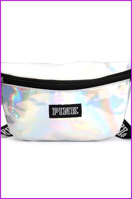 Laser Fanny Pack Pink Girl Bag Waist Bag Women Travel Handbags F093 - Furdela