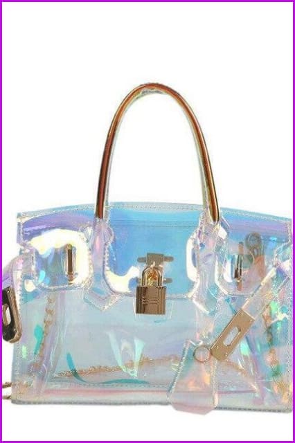 Laser Transparent Crossbody Bags F400 - Furdela