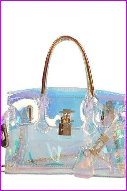 Laser Transparent Crossbody Bags F400 - Furdela