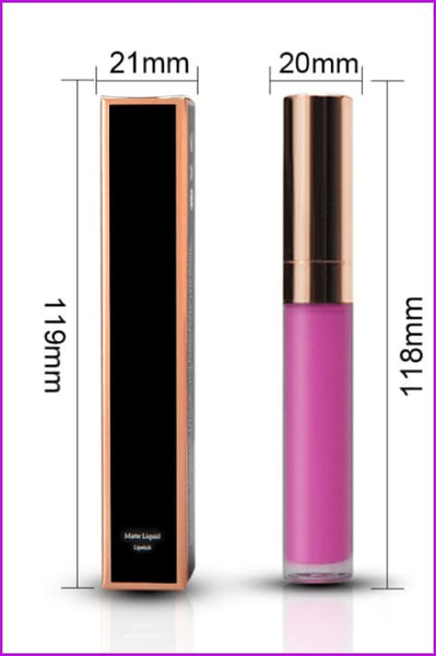 Lip Gloss Matt With Custom Logo Sticker F046 - Furdela