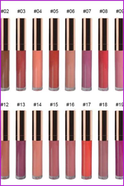 Lip Gloss Matt With Custom Logo Sticker F046 - Furdela