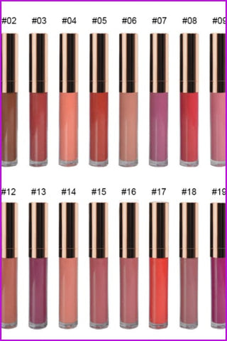 Lip Gloss Matt With Custom Logo Sticker F046 - Furdela