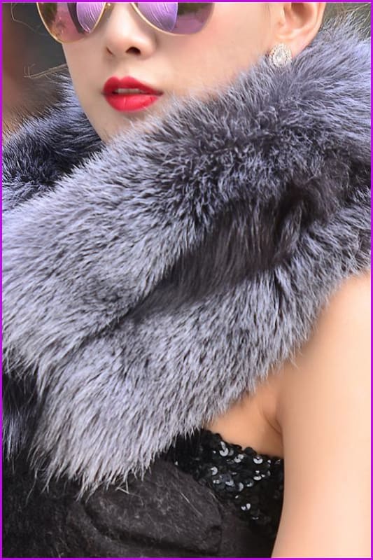 Luxury 100% Real Genuine Fox Fur Scarf - Furdela