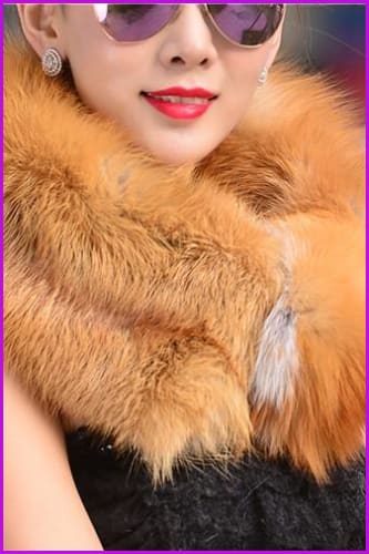 Luxury 100% Real Genuine Fox Fur Scarf - Furdela