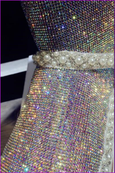 Luxury Bling Colorful Snow Boots Real Fur Platform DF083 - Furdela Wholesale