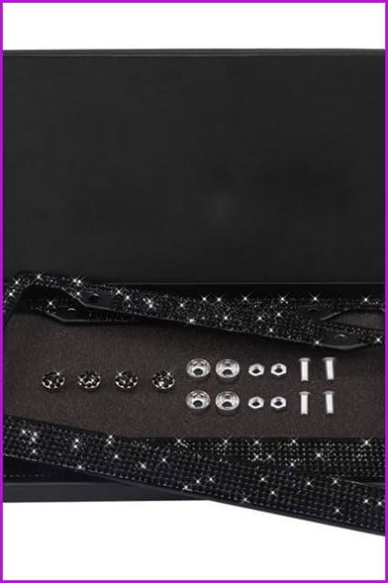 Luxury Bling Rhinestone Premium Crystal Car License Plate Frame F2321 - Furdela