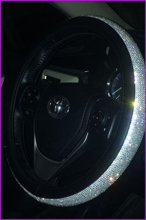 Luxury Crystal Car Steering Wheel Covers F13765 - Furdela