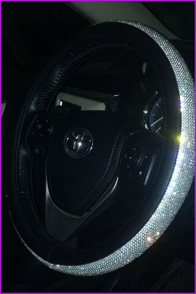 Luxury Crystal Car Steering Wheel Covers F13765 - Furdela