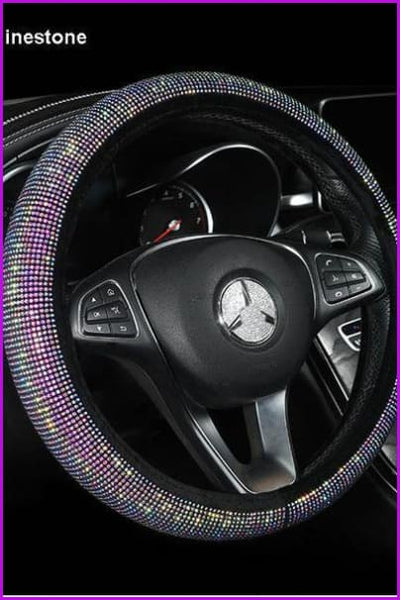 Luxury Crystal Car Steering Wheel Covers F13765 - Furdela