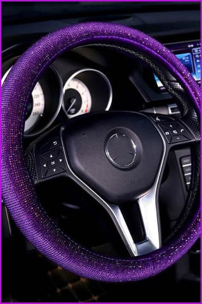 Luxury Crystal Car Steering Wheel Covers F13765 - Furdela