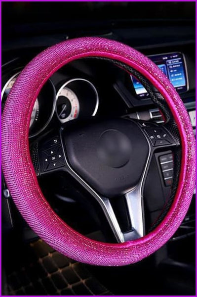 Luxury Crystal Car Steering Wheel Covers F13765 - Furdela