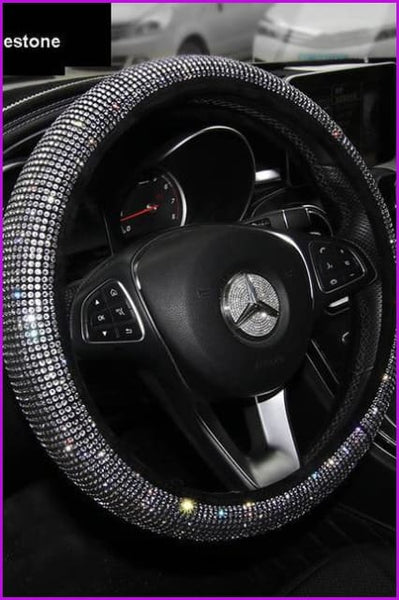 Luxury Crystal Car Steering Wheel Covers F13765 - Furdela