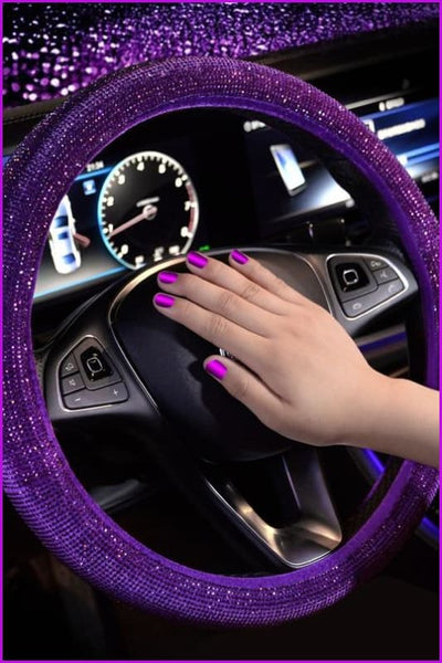 Luxury Crystal Car Steering Wheel Covers F13765 - Furdela