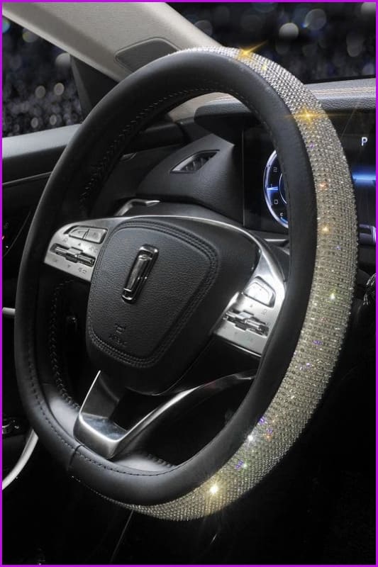 Luxury Crystal Car Steering Wheel Covers F13765 - Furdela