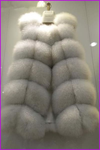 Luxury Fox Fur Gilet 70cm DO1400 - Furdela