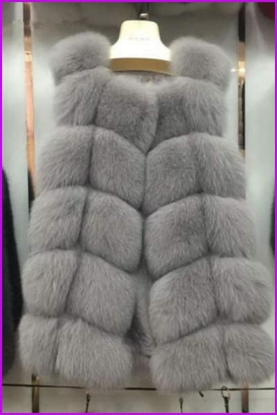 Luxury Fox Fur Gilet 70cm DO1400 - Furdela