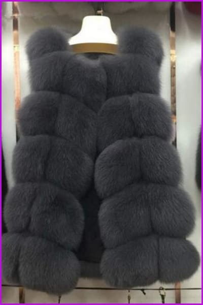 Luxury Fox Fur Gilet 70cm DO1400 - Furdela