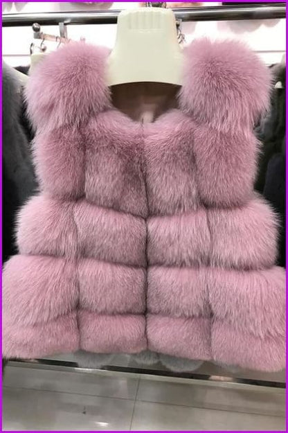 Luxury Fox Fur Gilet DO1494 - Furdela