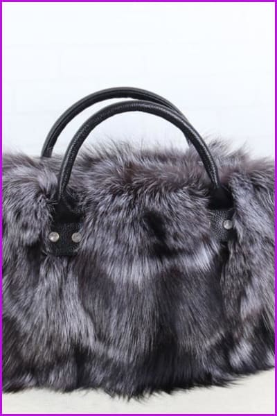 Luxury Real Fox Fur Handbag DF066 - Furdela Wholesale