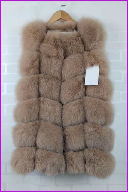 Luxury Warm Fluffy Faux Fur Gilet F2797 - Furdela